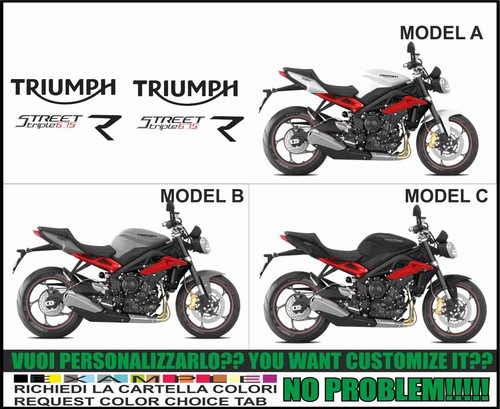 Adesivi 675 street triple - 675, r