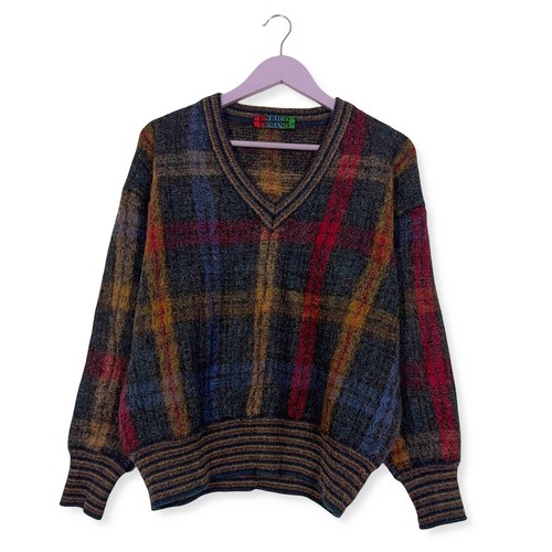Maglione vintage multicolore - multicolore, a