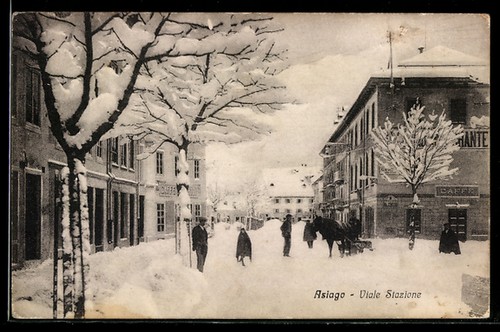 Cartolina asiago viale - asiago,,