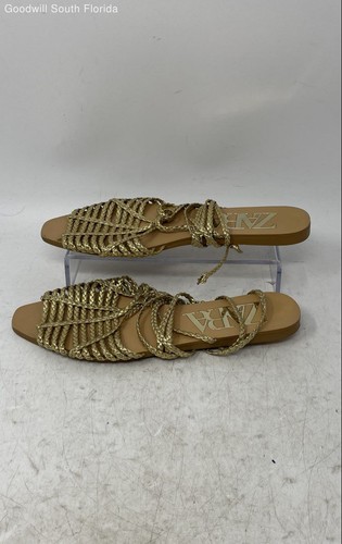 Sandali donna zara tono - zara, oro