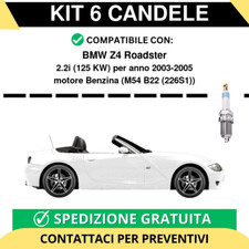 KIT 6 CANDELE per BMW Z4