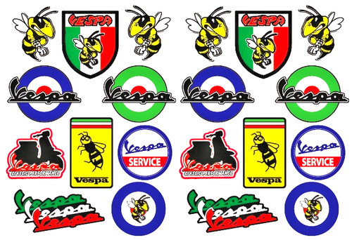 Adesivi vespa decalcomanie - adesivi,