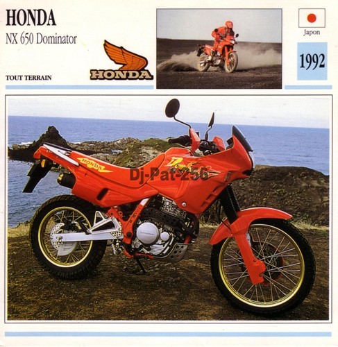 Fiche moto honda - honda, nx