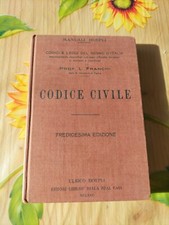 Codice Civile - L. Franchi - Ed. Hoepli 1934