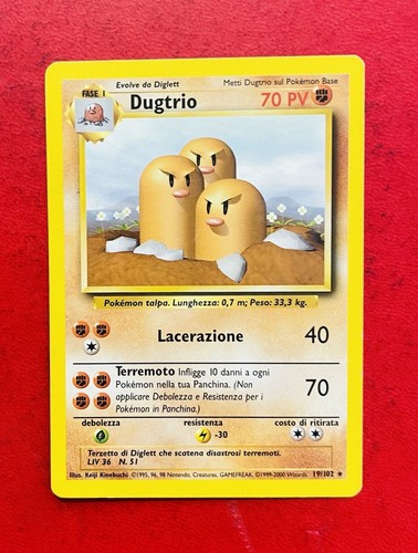 Lotto carte pokemon dugtrio - carte,