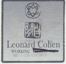 Leonard Cohen - Working [EU] -