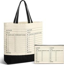 2 Pezzi Libreria Card Tote Bag