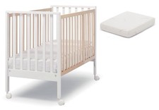 Lettino Erbesi Co-sleeping Evolution Bianco Naturale + Materasso SCONTO DI 15€
