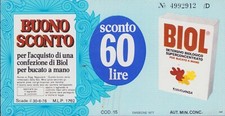 1978 detersivo BIOL bucato a