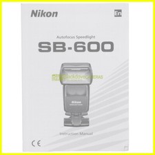 Nikon Autofocus Speedlight SB-600 instruction manual. User guide - english