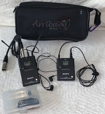 Sony UTX-B2 (Trans)/URX-P2 (sintonizzatore) con 2 microfoni Lav ECM-V18MP, extra e custodia morbida