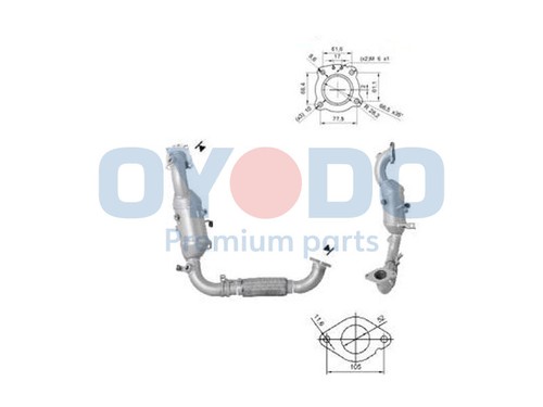 Catalizzatore per ford - per, c-max