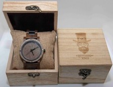 OROLOGIO IN LEGNO E FIBRA DI