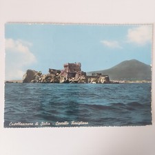 Vecchia Cartolina A Colori Castellammare Di Stabia Castello Rovigliano Dal Mare