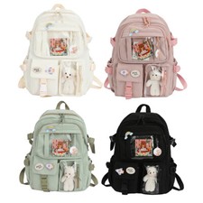 Zaino Studente College Moda Scuola Zaino Nylon Carino Kawaii per Vacanze