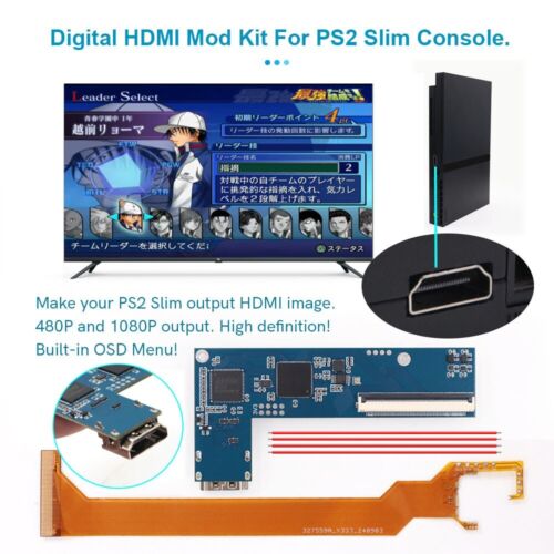 Ps2 slim hdmi mod kit - slim,