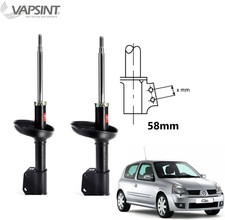 Coppia Ammortizzatori ad Olio Anteriori Destro Sinistro per Renault Clio II 58mm