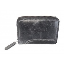 Portamonete in pelle con zip