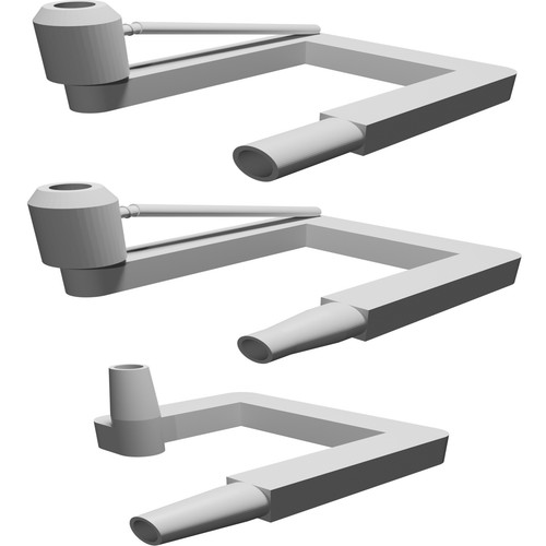 Supporto gancio tubo diffusore - supporto,
