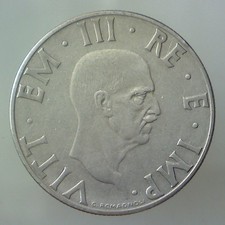 REGNO D'ITALIA 2 lire Impero 1939  XVII Antimagnetiche