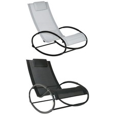 Outsunny Sedia a Dondolo da