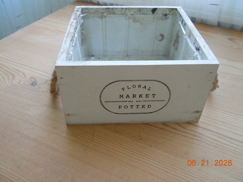 Fioriera legno lavato - legno,