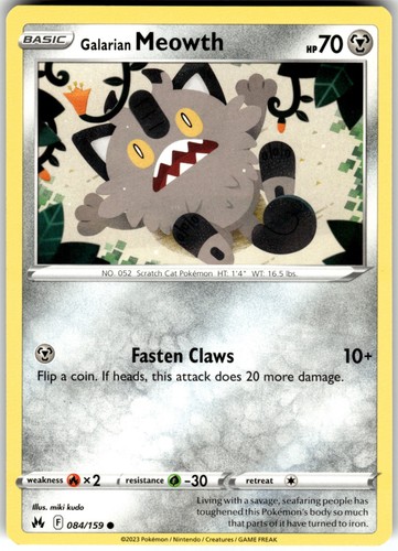 Carta pokemon comune - pokemon, galarian