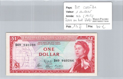 Banconota caraibi 1 dollaro - banconota,