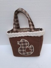 Borsa Donna Duck Farm Fix Design Lana Marrone Beige