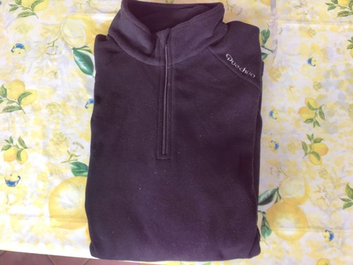 Felpa pile uomo - nera, quechua