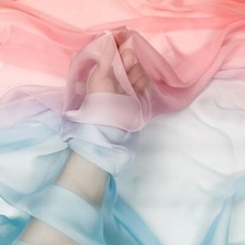 Tessuto chiffon colore sfumato