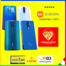 SCOCCA POSTERIORE XIAOMI REDMI NOTE 8 PRO + LENTE + BIADESIVO COPRI BATTERIA 💎