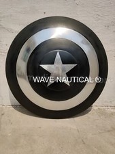 Medievale Capitan America Scudo X-Mas Cosplay Prop indossabile in acciaio...