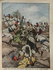 ASCARI ERITREI ZANZUR AFRICO CALABRIA 1912 DOMENICA CORRIERE 9 PARLAMENTO