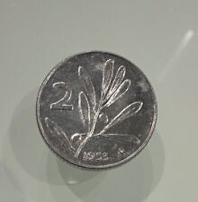 Moneta 2 Lire 1953 Ulivo, Italia Repubblica, Ottime Condizioni