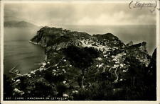 Cartolina Capri Italia viaggiata 1940 circa Panorama da cetrella veduta generale