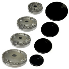Kit 4 bruciatori + piattelli piano cottura cucina gas Tecnogas 4 fuochi