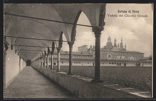 Certosa pavia veduta del - pavia,,