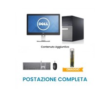 Postazione Competa Pc Computer fisso DELL i3 4150 + Monitor 23 + Kit Tastiera