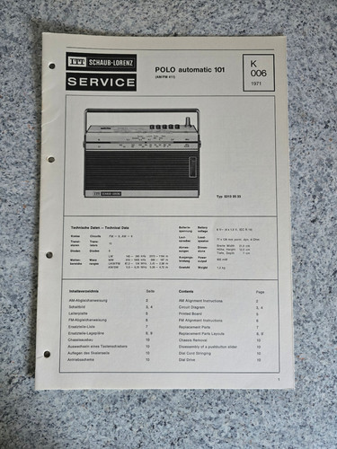 Manuale servizio originale - di,