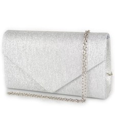 Pochette argentata cerimonia