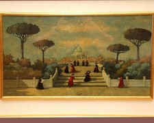 "Terrazza sul Pincio": Olio su