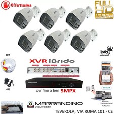 KIT VIDEOSORVEGLIANZA CLOUD DVR 8 CANALI 6 TELECAMERE 5MP AHD + HD2TB CCD SONY