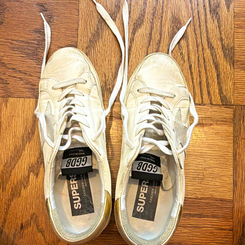 Golden goose white gold - goose, white/gold