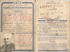SNCF - Carte d'identité : Familles nombreuse - Vito Pazzogna - Longwy-Haut (FR)
