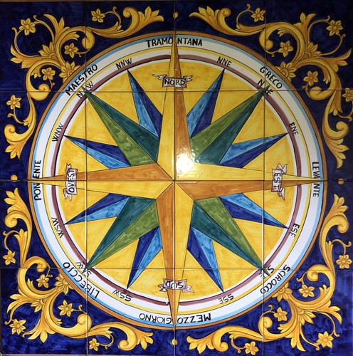 Pannello decorato mano 80x80 - pannello,