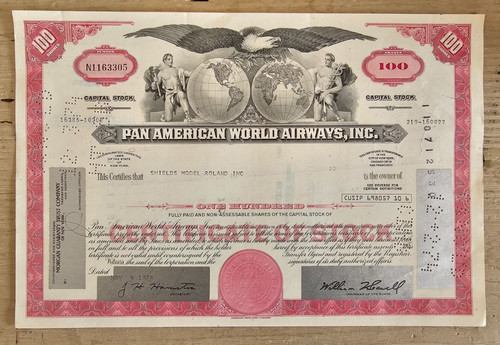 Antico certificato azionario - antico,