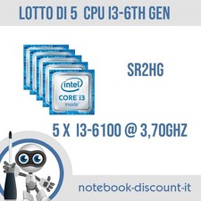 LOTTO 5 pezzi. CPU Intel Core