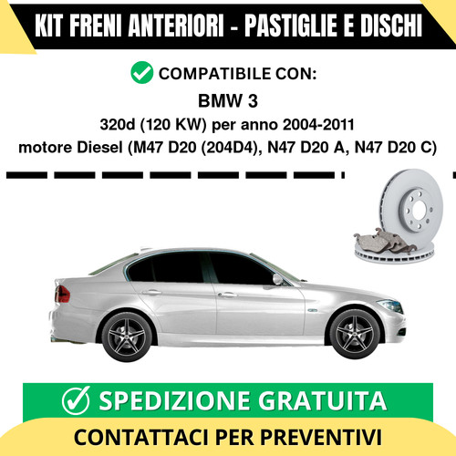 Kit freni anteriori pastiglie - kit,