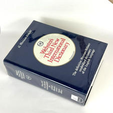 Webster's Third New International Dictionary Unabridged 1993